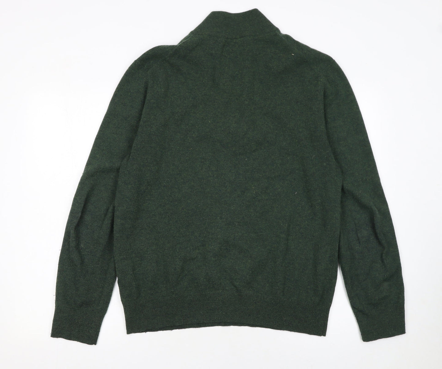 Mens UK Size L Boden Green 1/2 Zip Jumper