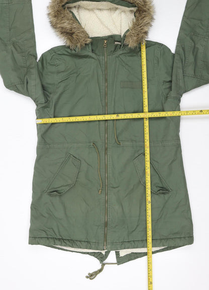 Womens UK Size L Gap Green Parka Coat