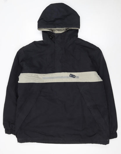 Mens UK Size M H·K·A Black Anorak Coat