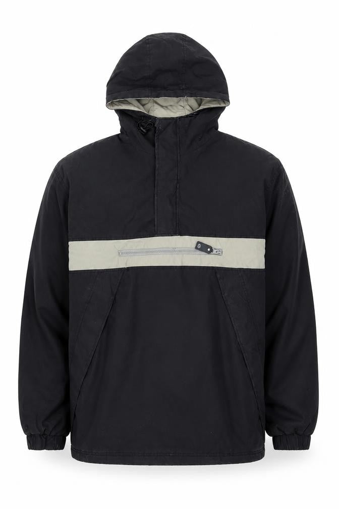 Mens UK Size M H·K·A Black Anorak Coat