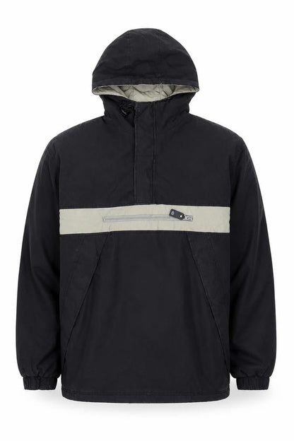 Mens UK Size M H·K·A Black Anorak Coat