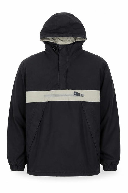 Mens UK Size M H·K·A Black Anorak Coat
