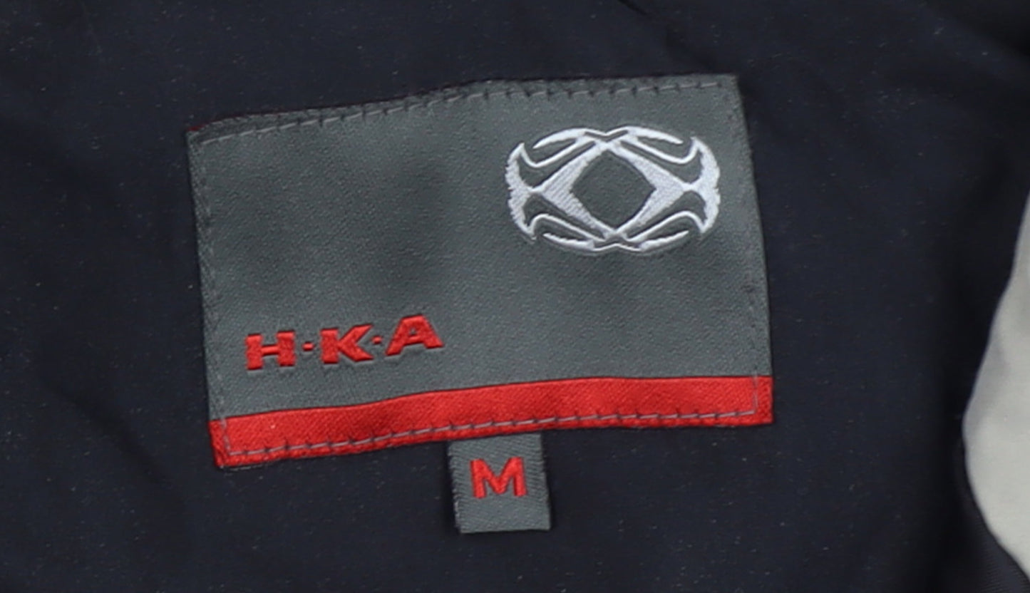Mens UK Size M H·K·A Black Anorak Coat