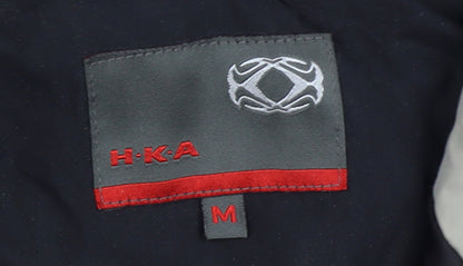 Mens UK Size M H·K·A Black Anorak Coat