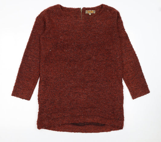 Womens UK Size 12 NEXT Brown Pullover Jumper