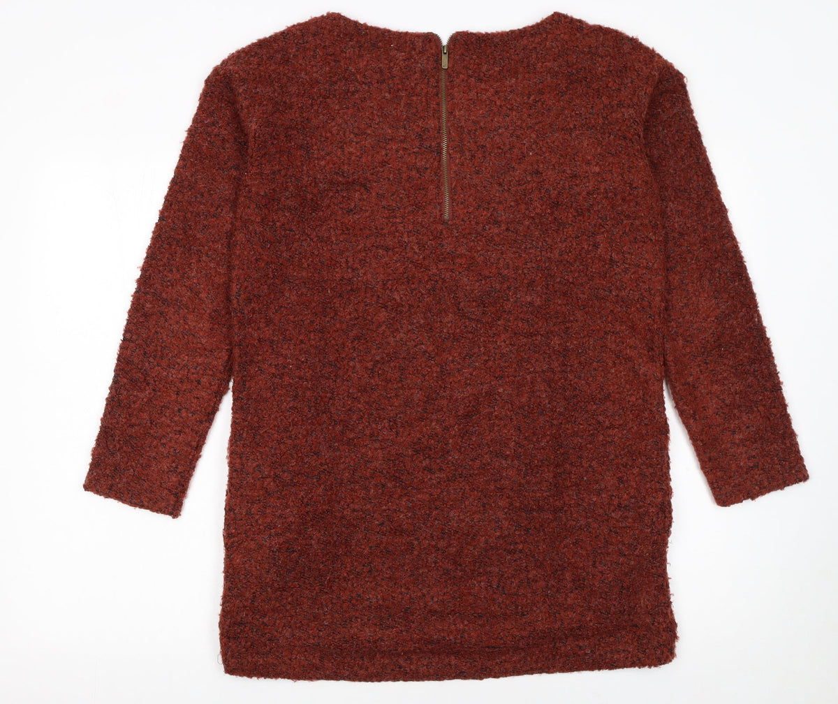 Womens UK Size 12 NEXT Brown Pullover Jumper