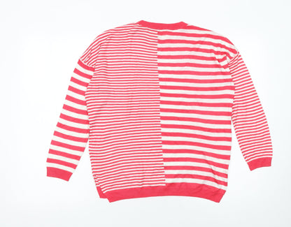 Womens UK Size M Marks and Spencer Red Pullover Jumper