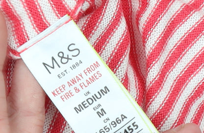 Womens UK Size M Marks and Spencer Red Pullover Jumper