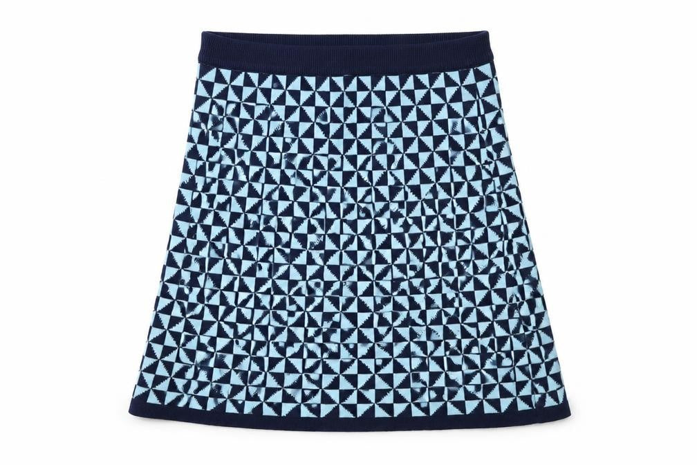 Womens UK Size 12 Kling A-Line Knit Skirt