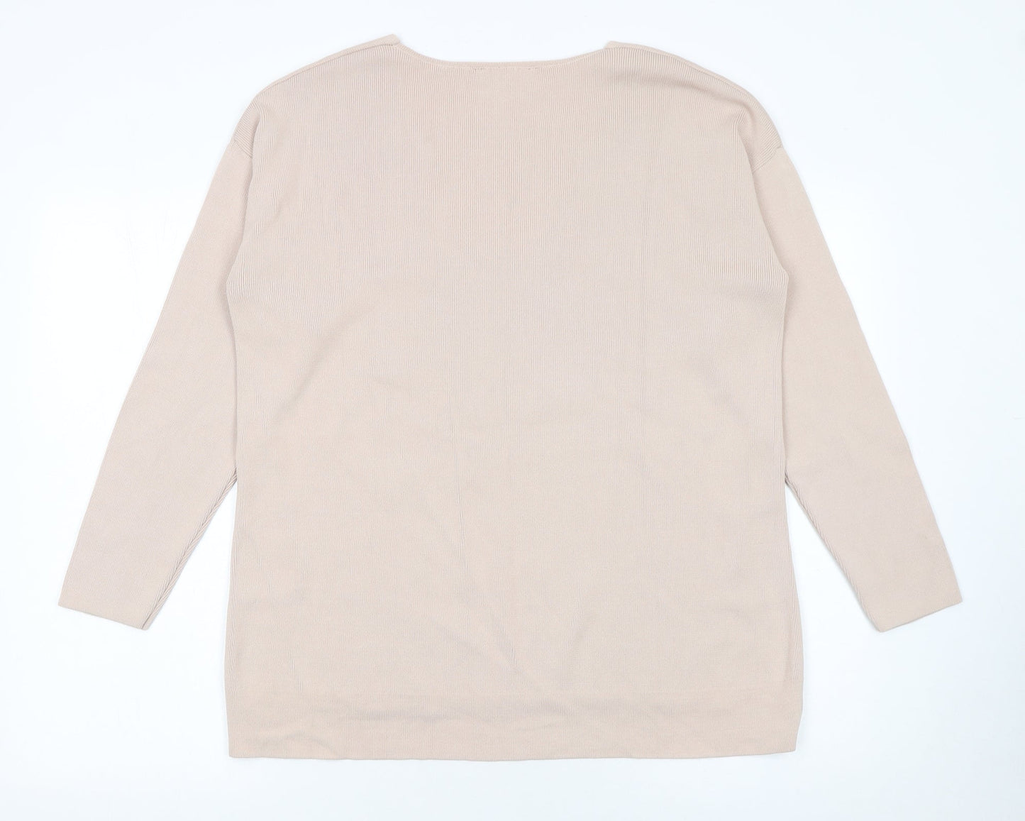 Womens UK Size 14 Star by Julien Macdonald Beige Pullover Jumper