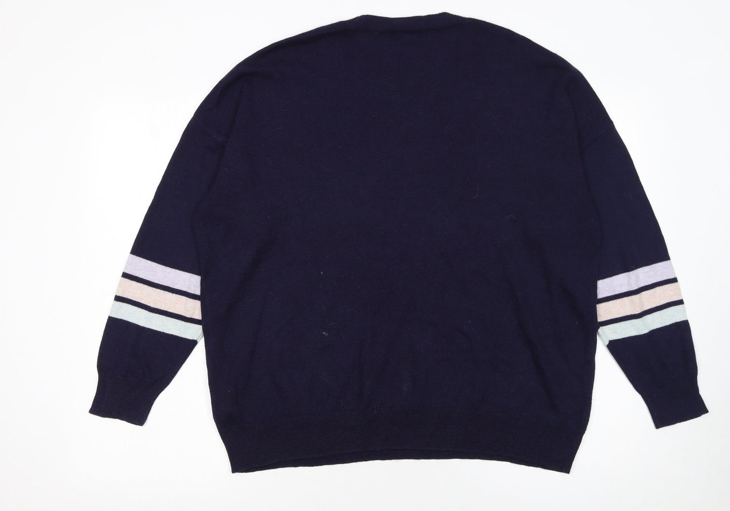 Womens UK Size L NEXT Blue Pullover Jumper