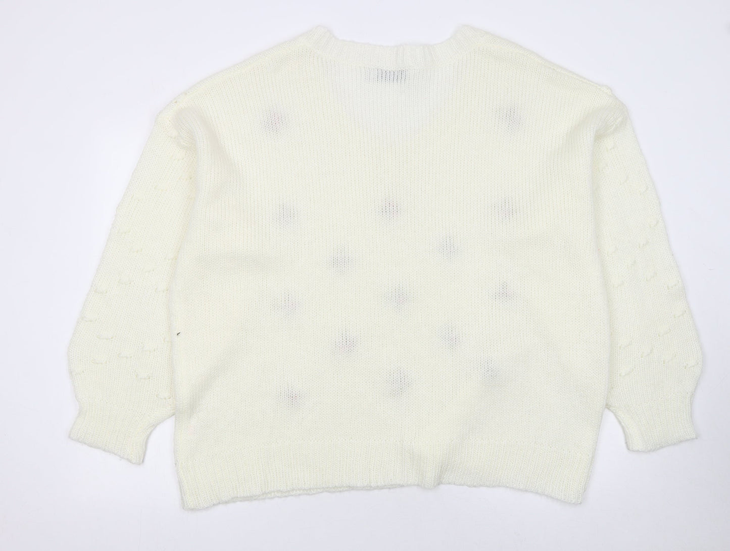 Womens UK Size 20 In the Style Ivory Pullover Jumper