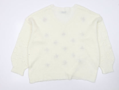 Womens UK Size 20 In the Style Ivory Pullover Jumper