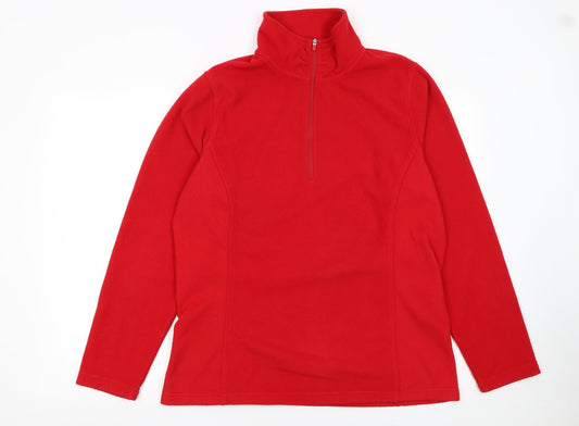 Mens UK Size XL Lands' End Red Pullover Sweatshirt