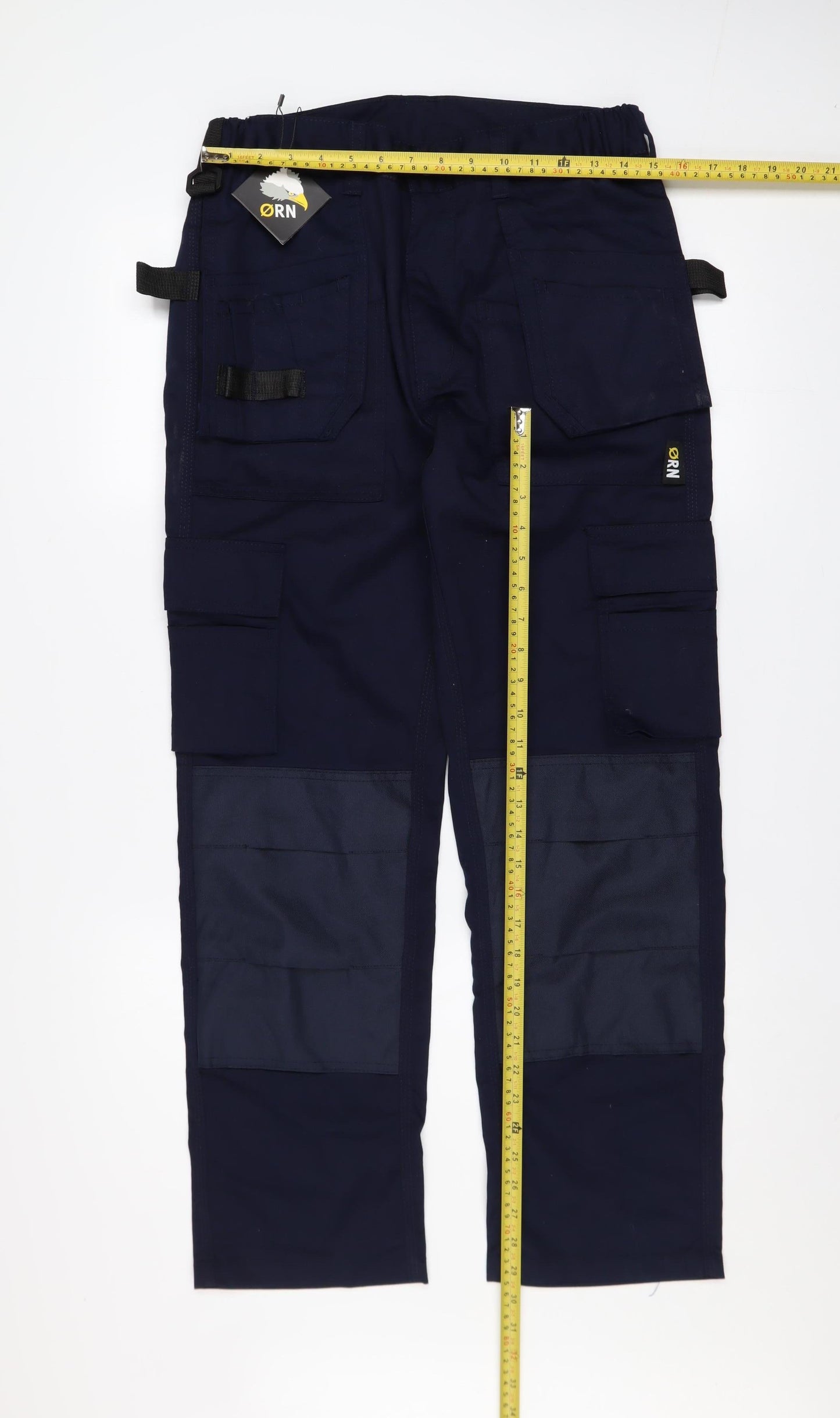 Mens UK Size 30S ORN Regular Fit Cargo Blue Trousers