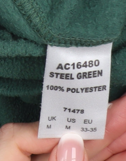 Mens UK Size M Cotton Traders Regular Fit Sweatpants Green Trousers