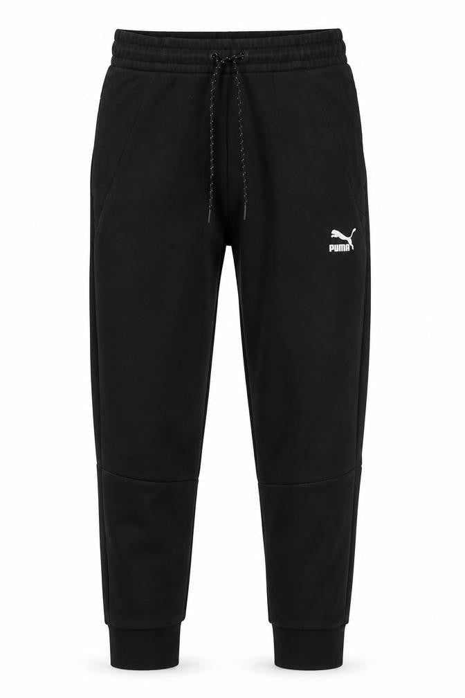 Mens UK Size S PUMA Regular Fit Jogger Black Trousers