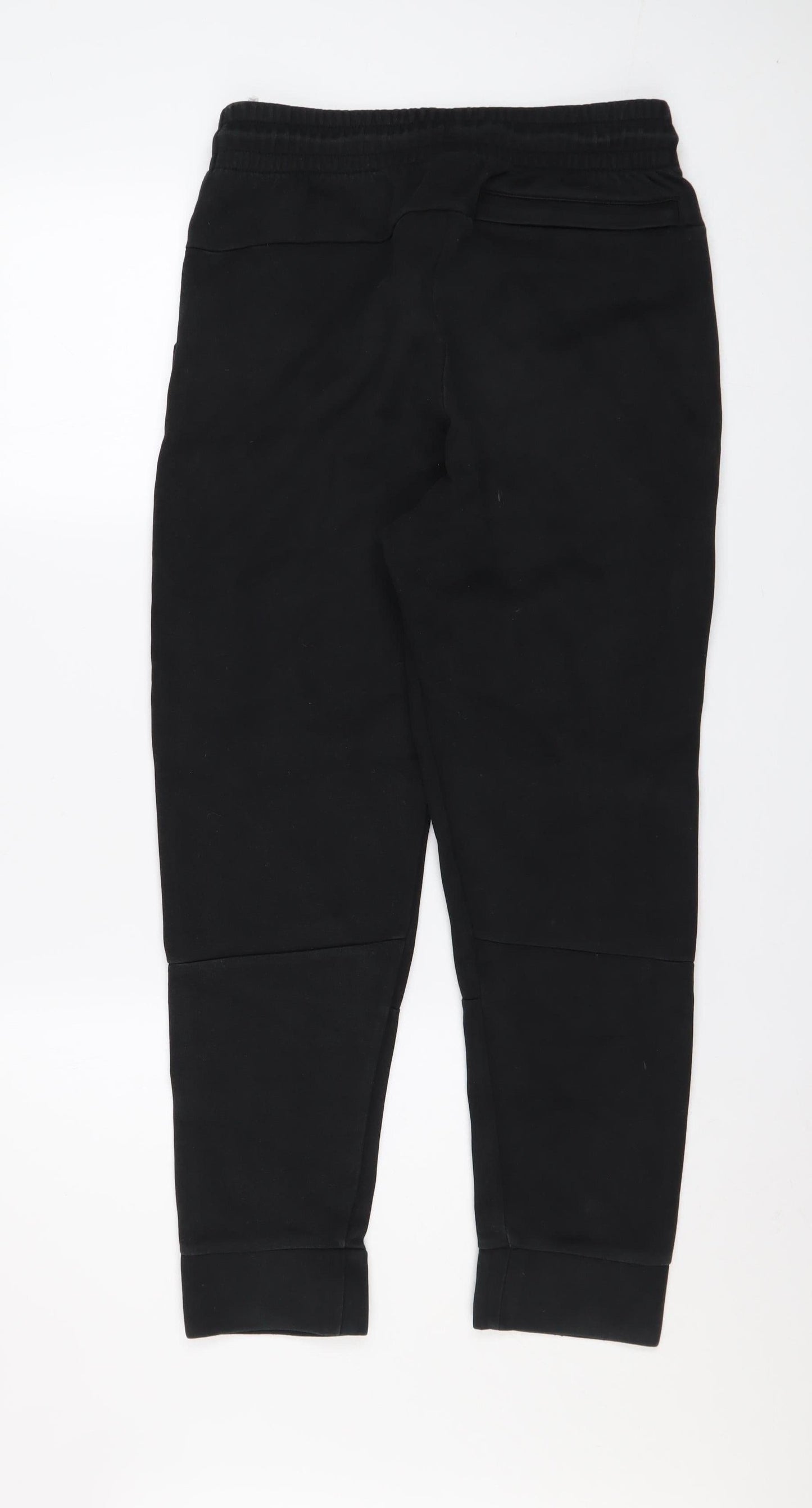 Mens UK Size S PUMA Regular Fit Jogger Black Trousers
