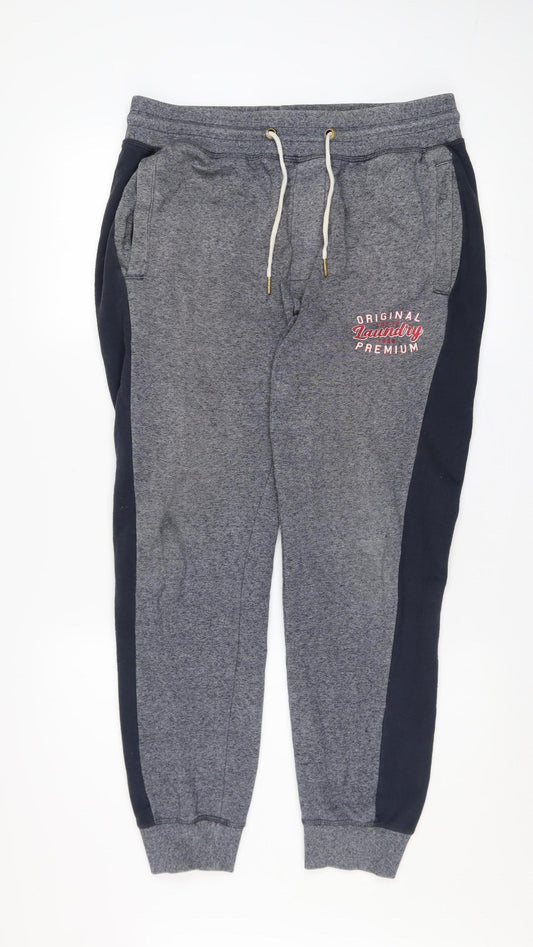 Mens UK Size M Tokyo Laundry Regular Fit Jogger Grey Trousers