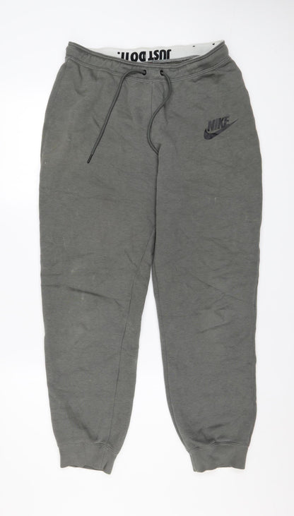 Mens UK Size M Nike Regular Fit Jogger Grey Trousers