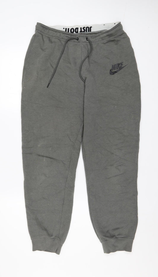 Mens UK Size M Nike Regular Fit Jogger Grey Trousers