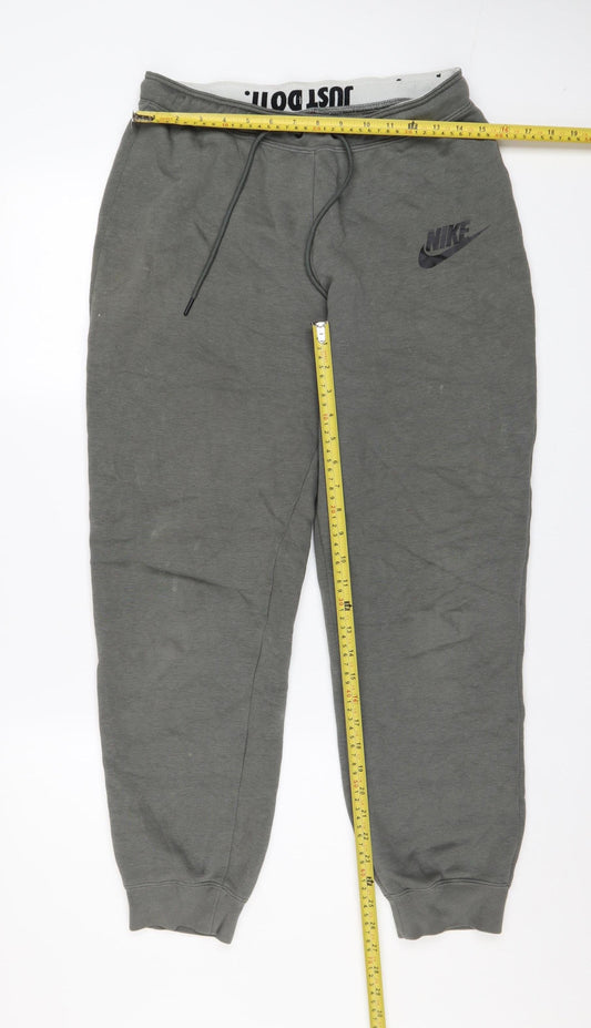 Mens UK Size M Nike Regular Fit Jogger Grey Trousers