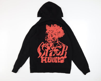 Mens UK Size M XO Black Pullover Hoodie