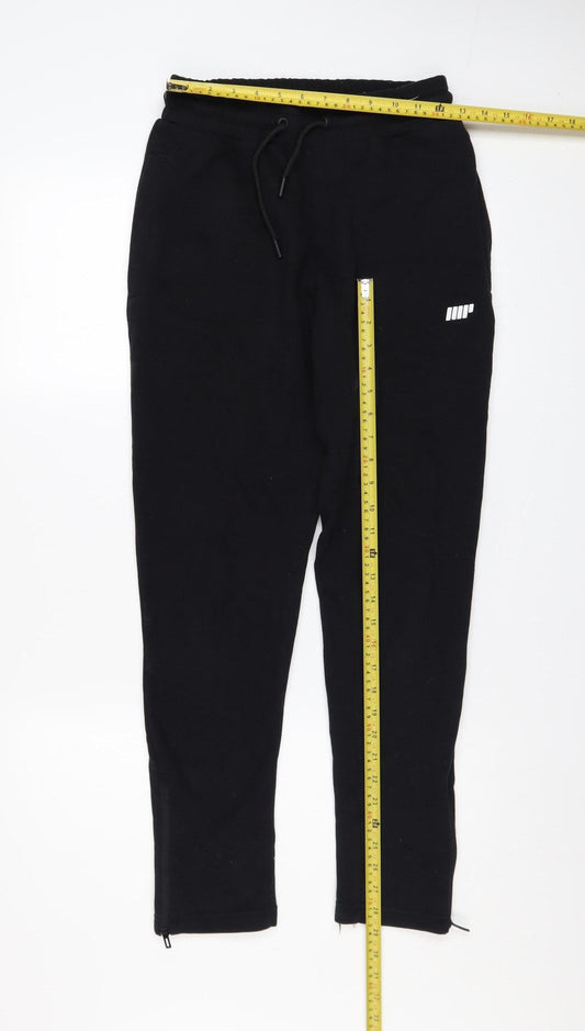 Mens UK Size S Myprotein Slim Fit Jogger Black Trousers
