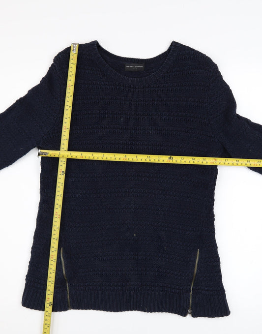 Womens UK Size 10 The White Company Blue Pullover Jumper