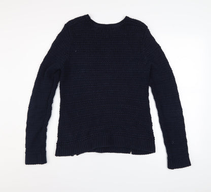 Womens UK Size 10 The White Company Blue Pullover Jumper