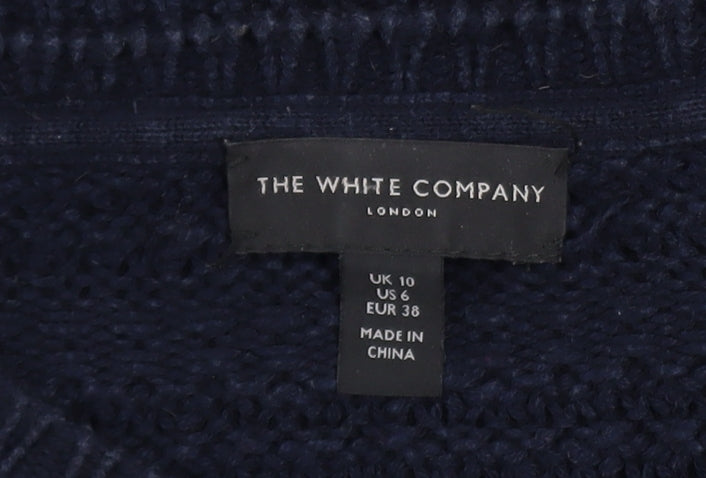 Womens UK Size 10 The White Company Blue Pullover Jumper
