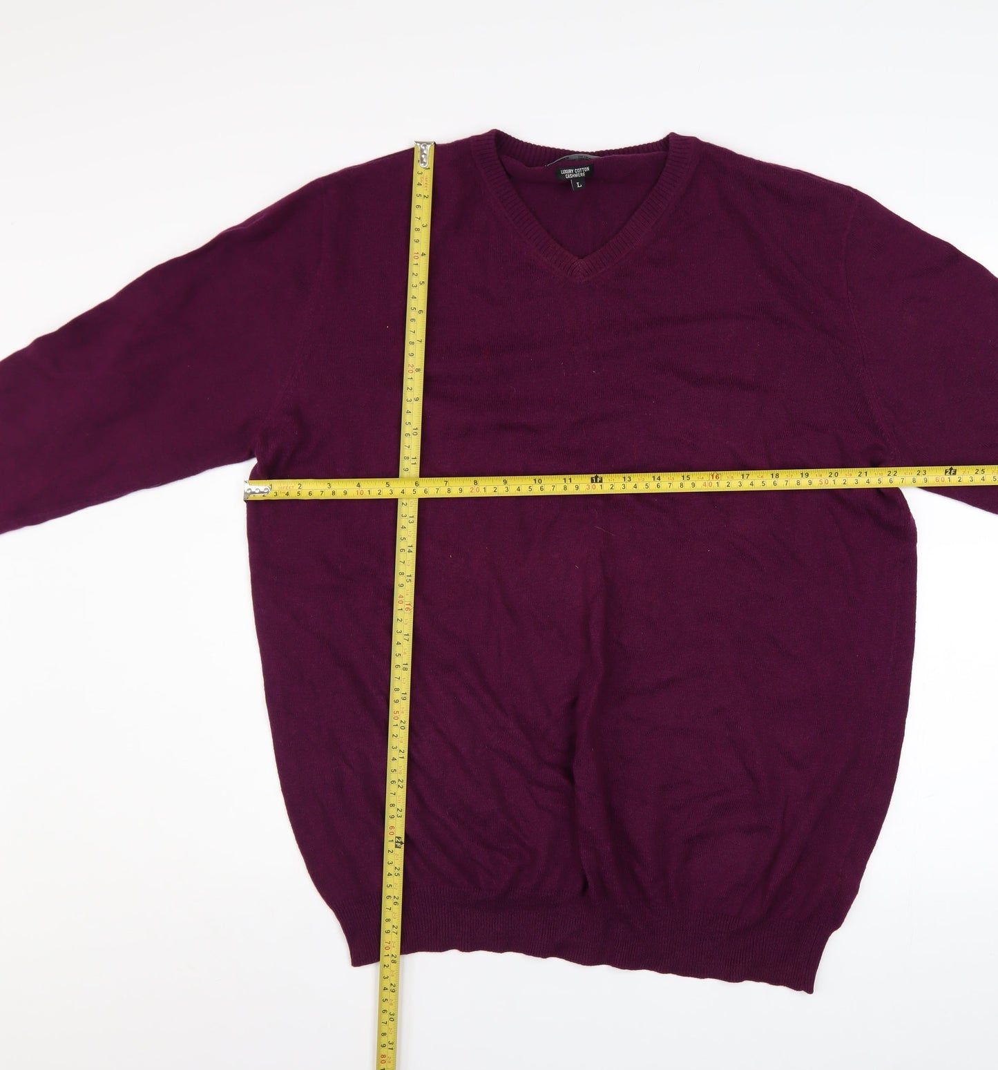 Mens UK Size L Sandstone & Co. Purple Pullover Jumper