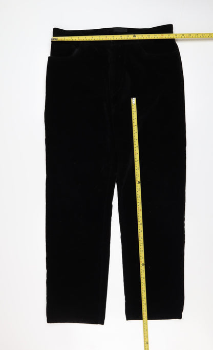 Mens UK Size 36 Stark Regular Fit Formal Party/Cocktail Black Trousers