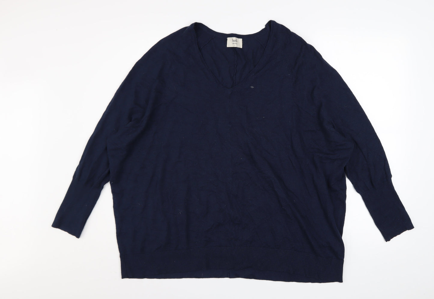 Womens UK Size S Hush Blue Pullover Jumper