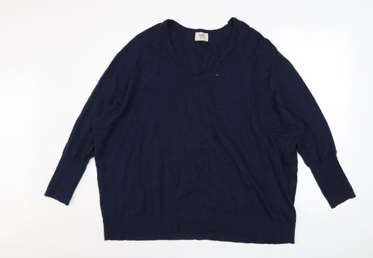 Womens UK Size S Hush Blue Pullover Jumper