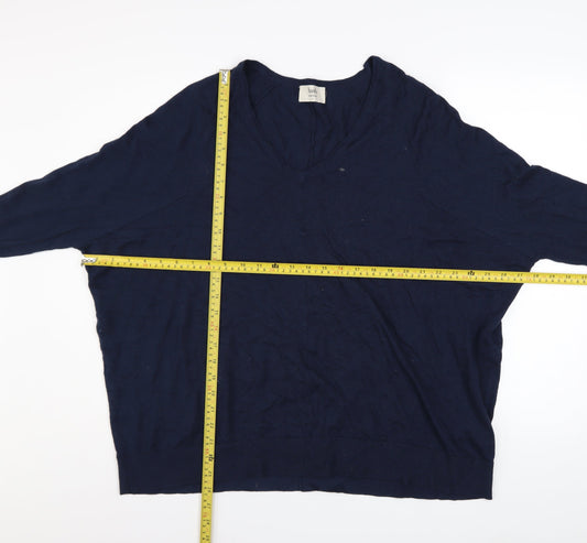 Womens UK Size S Hush Blue Pullover Jumper