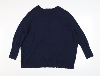 Womens UK Size S Hush Blue Pullover Jumper