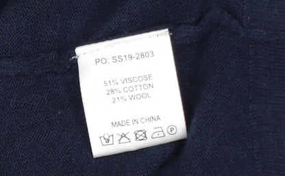 Womens UK Size S Hush Blue Pullover Jumper