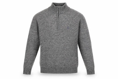Mens UK Size M Pringle Grey 1/2 Zip Jumper