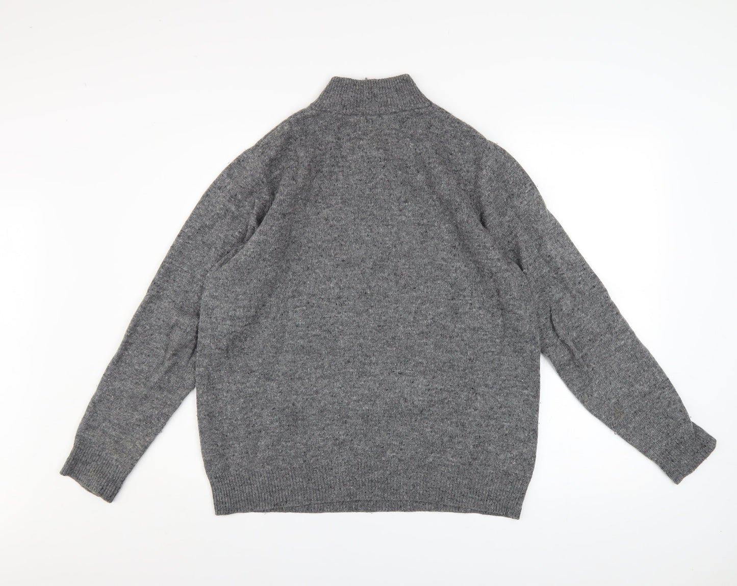 Mens UK Size M Pringle Grey 1/2 Zip Jumper