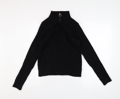 Womens UK Size L QED London Black Pullover Jumper