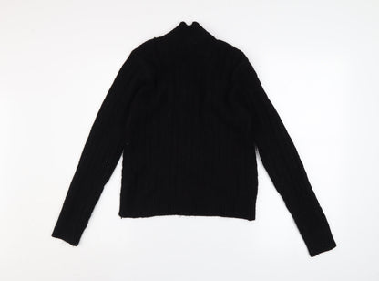 Womens UK Size L QED London Black Pullover Jumper