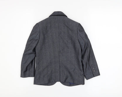 Baker by Ted Baker Boys Grey Shawl Lapel Blazer Age 4 Formal Jacket