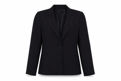 Dorothy Perkins Women's Black Pinstripe Single-Breasted Blazer Size 14