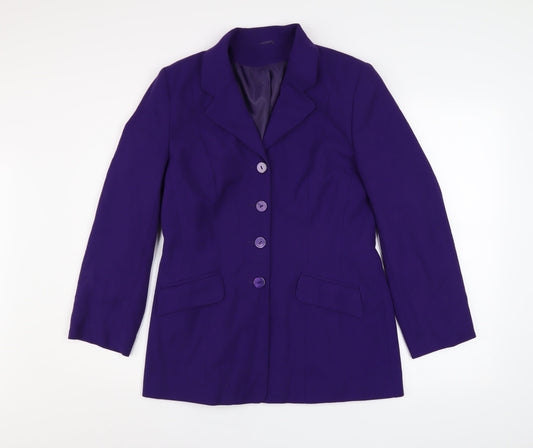 Womens UK Size 12 Debenhams Regular Purple Blazer