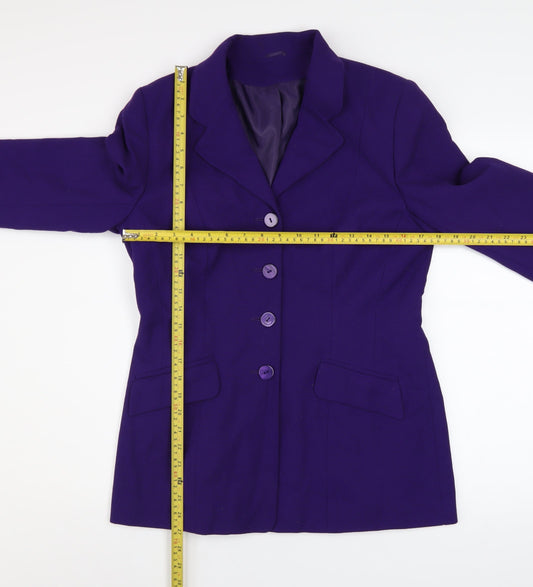 Womens UK Size 12 Debenhams Regular Purple Blazer