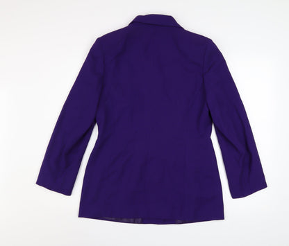 Womens UK Size 12 Debenhams Regular Purple Blazer
