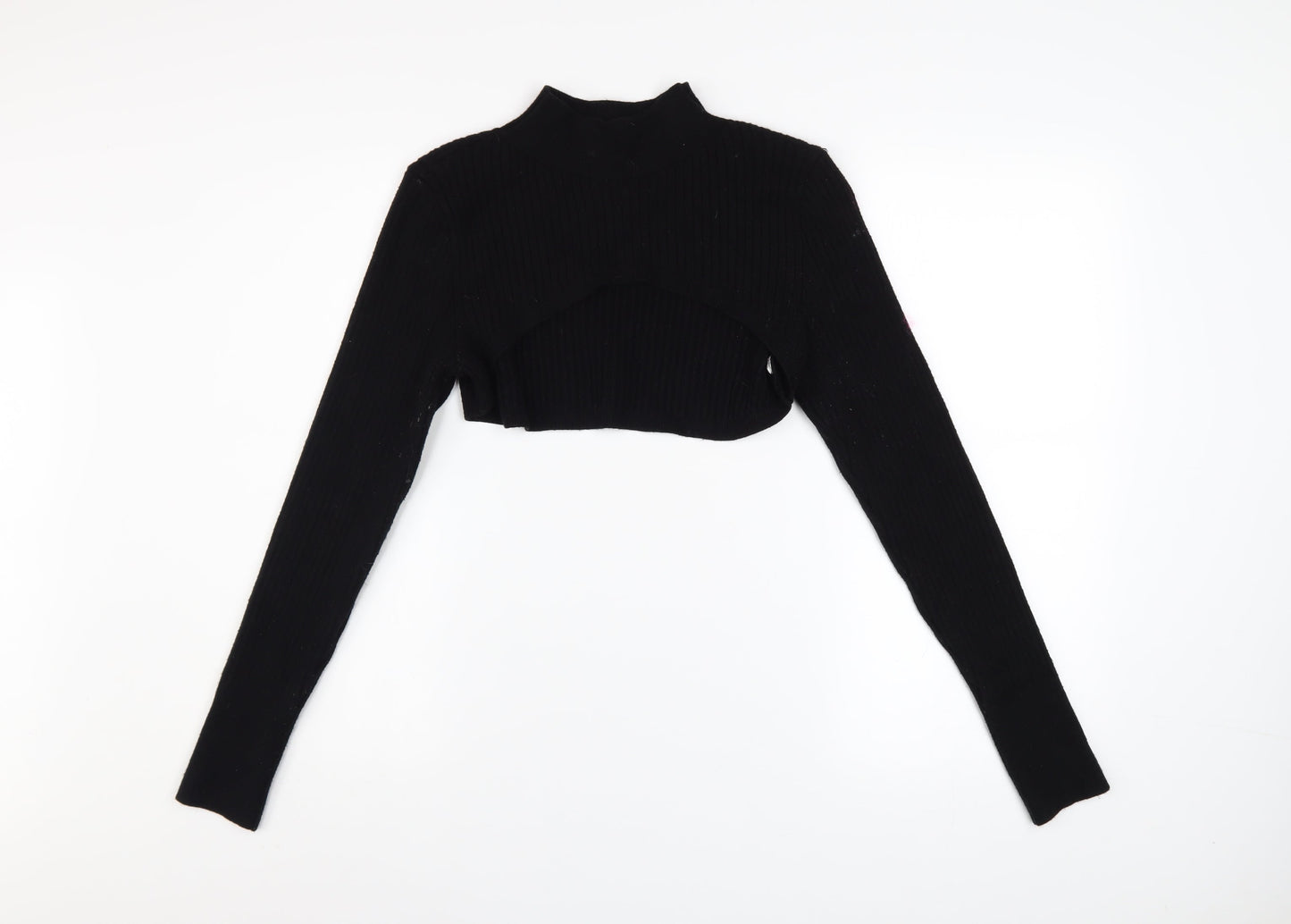 Womens UK Size 12 River Island Black Shrug Jumper