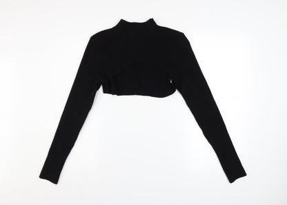 Womens UK Size 12 River Island Black Shrug Jumper