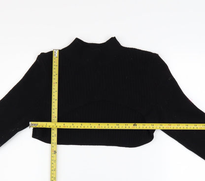 Womens UK Size 12 River Island Black Shrug Jumper